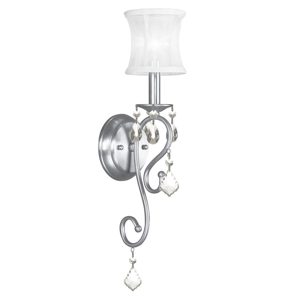 Livex Lighting 6301-91 Newcastle Wall Sconce in Brushed Nickel 